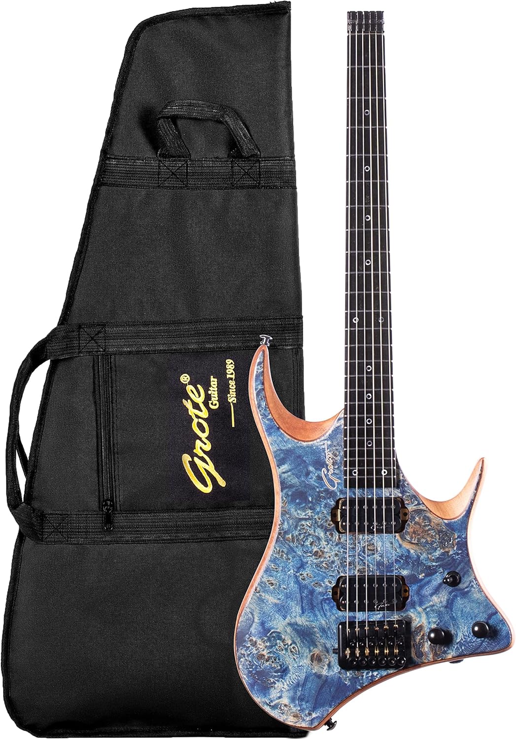 Grote Headless 6 Strings Electric Guitar Mahogany Body with