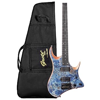 Amazon | グローテ ヘッドレス6弦エレキギター マホガニーボディ