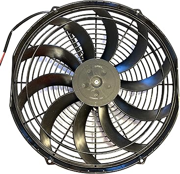 SPAL 30102042 14" Puller Fan 12 Volt High Performance Curved Blade 1864 cfm VA08-AP71/LL-53A