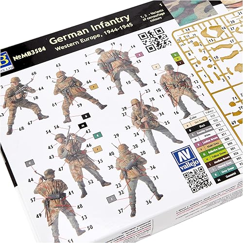 Miniatura 3 de Master caja modelos 135 Infantry en alemán Europa Occidental 194445 juego de 4cifras