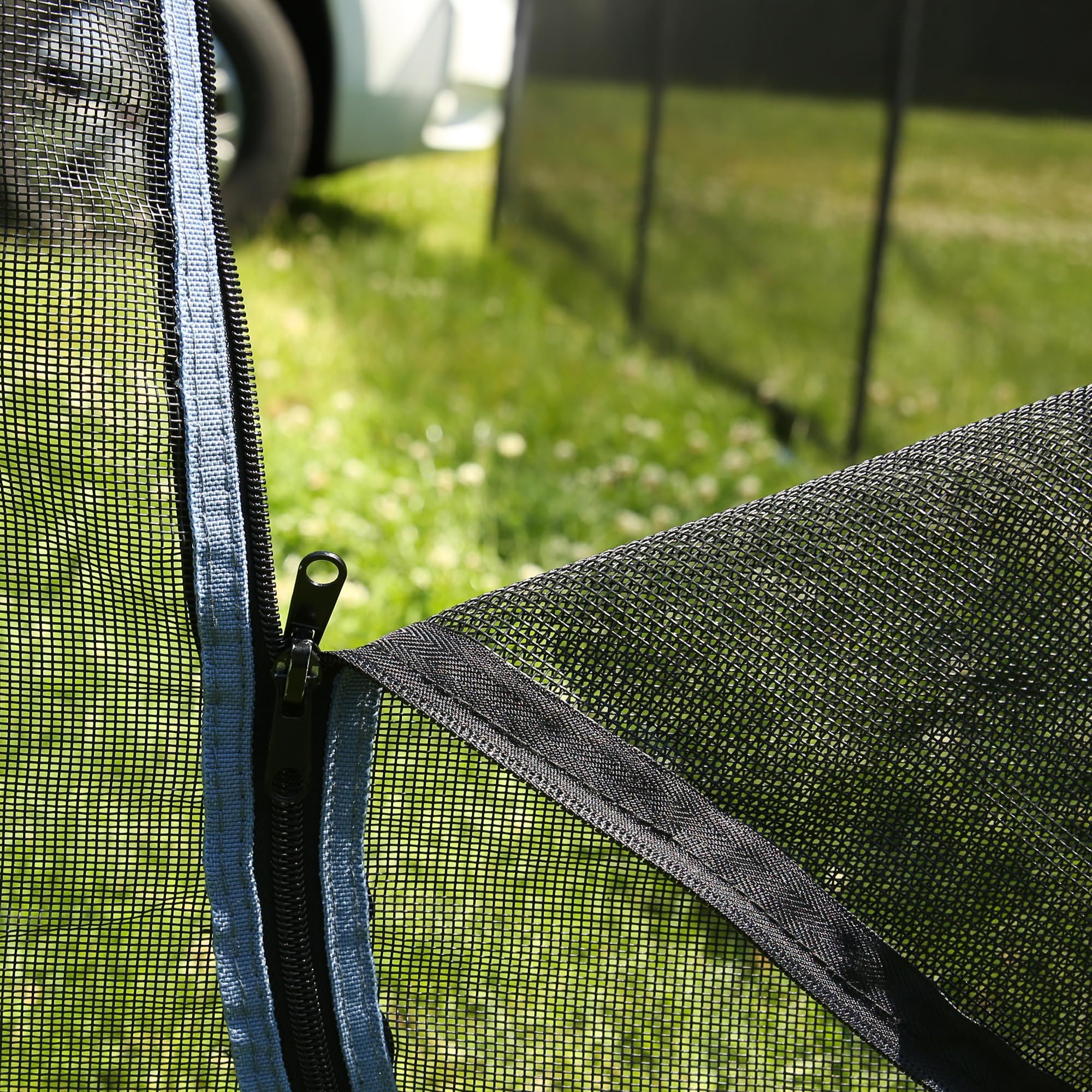 your GEAR Larino Door - Elemento de puerta, 2 m de ancho, valla para perros móvil, área de juego al aire libre - Camping y jardín, ampliable sin límites