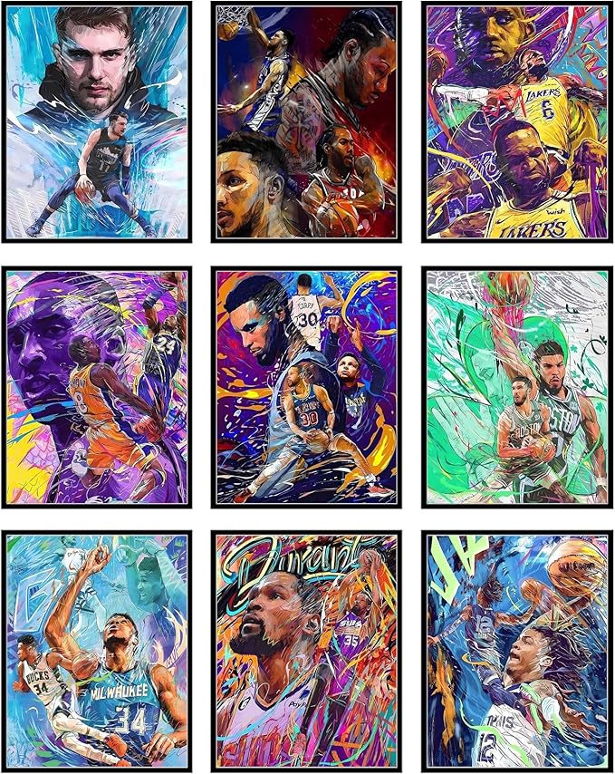 BigWig Prints Basketball Poster Set Kobe Bryant Poster