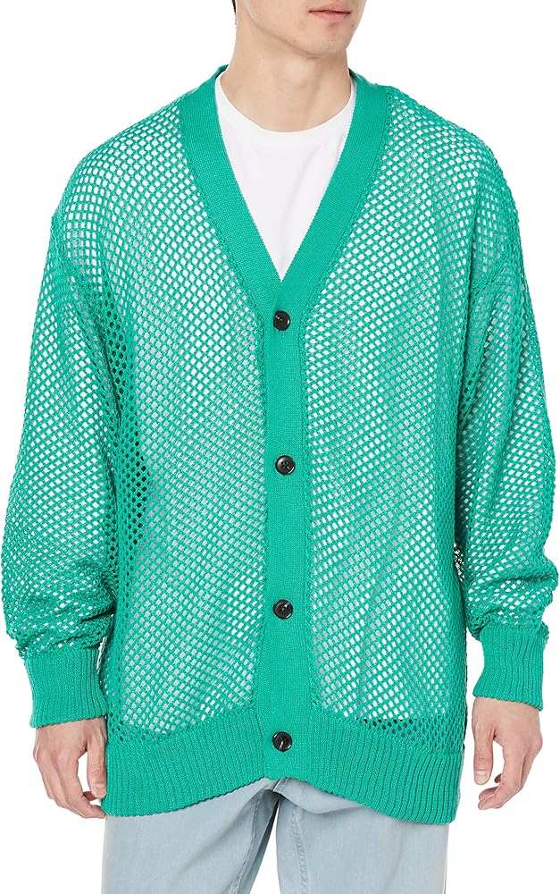 Amazon | [インプローブス] カーディガン メッシュ編みカーディガン