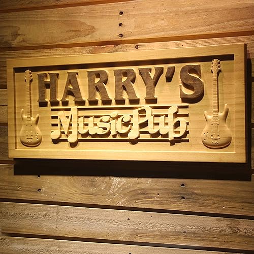 Miniatura 63 de ADVPRO wpa0389 - Letrero de madera grabado en madera con nombre personalizado para el hogar, grande, 26.75 x 10.75 pulgadas