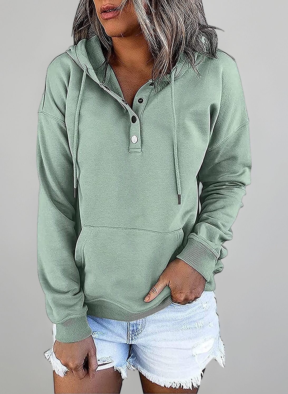 Hoodies for Women Camo Leopard Print Tops Pullover Hooded Sweatshirt Drawstring with Pocket