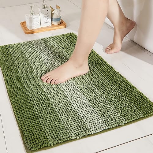 COSY HOMEER Tapete de baño alfombrillas hechas 100 % de poliéster, muy suaves, antideslizantes absorbe el agua especiales para lavar a máquina
