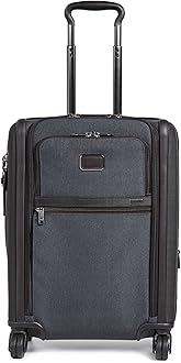 Men's Alpha Continental Dual Access 4 Wheel Carry On, Anthracite, Grey, One Size