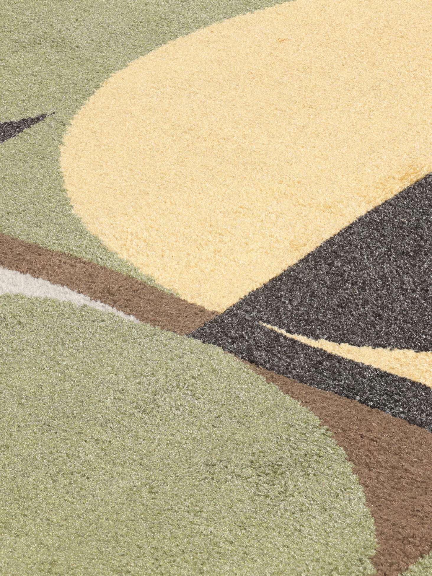 RugVista Jeff, Teppich, Moderne Teppiche, 160 x 230 cm, Rechteckig, Mittlerer Stapel, Wohnzimmer, Schlafzimmer, Maschinenwäsche, Oeko_tex_100, Grün