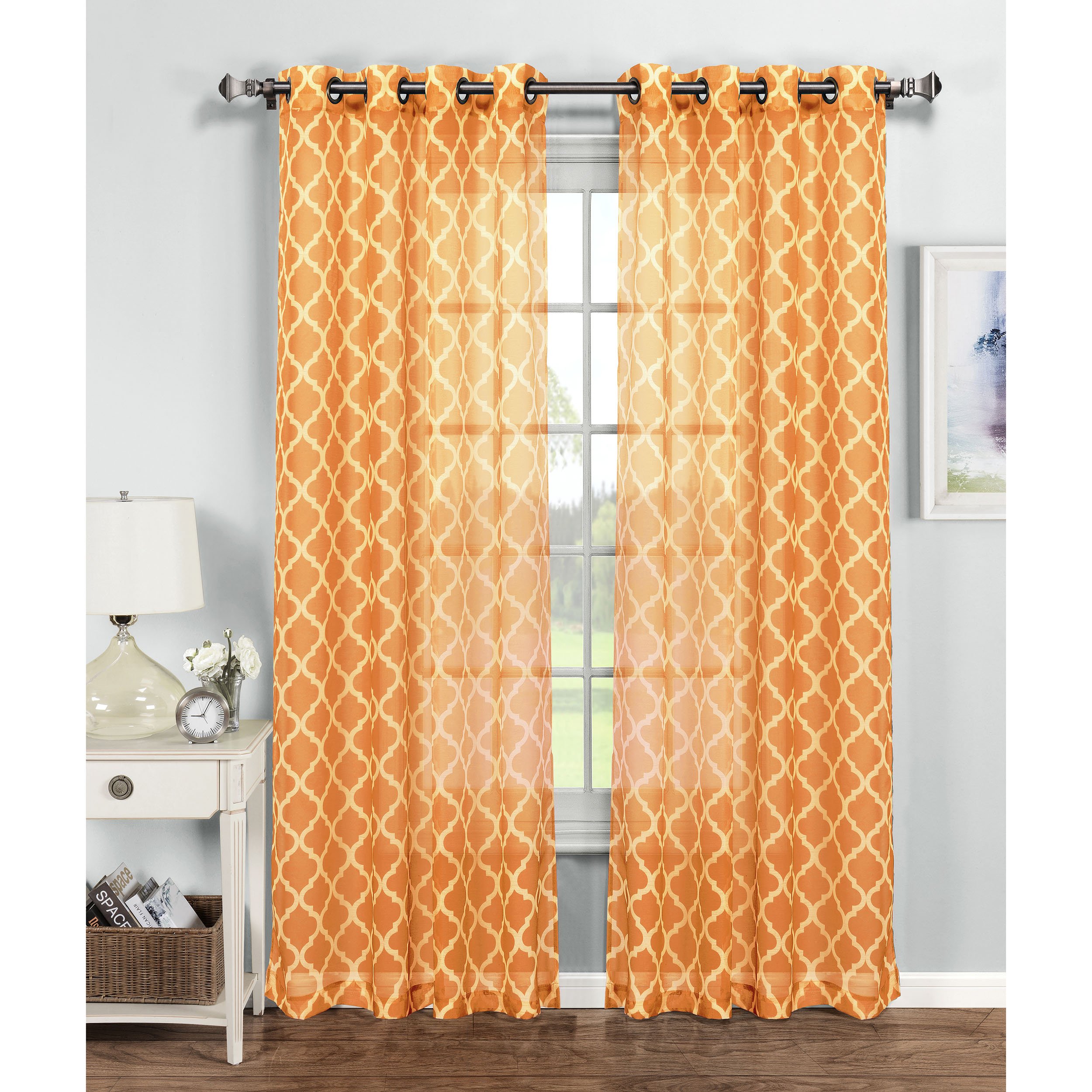 Peach Colored Sheer Curtains Curtains & Drapes