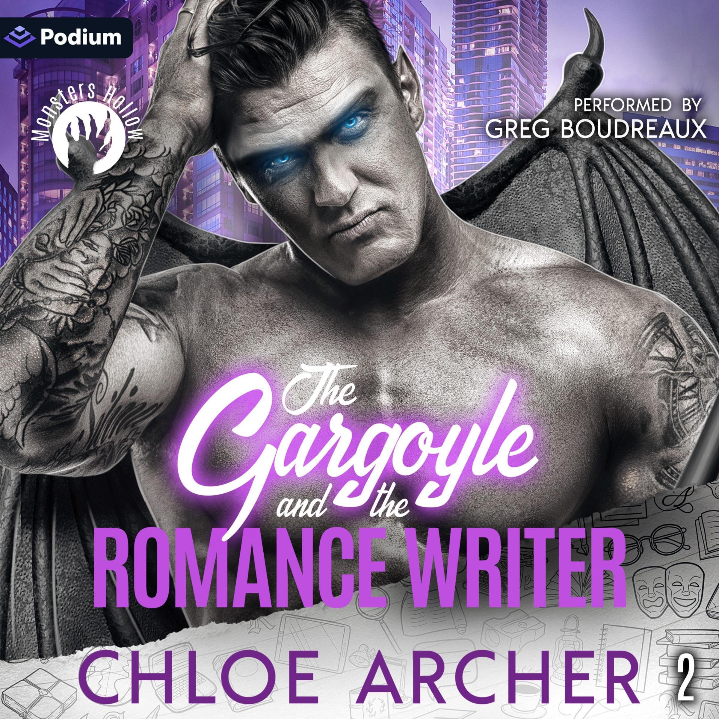 Cover art for The Gargoyle and the Romance Writer