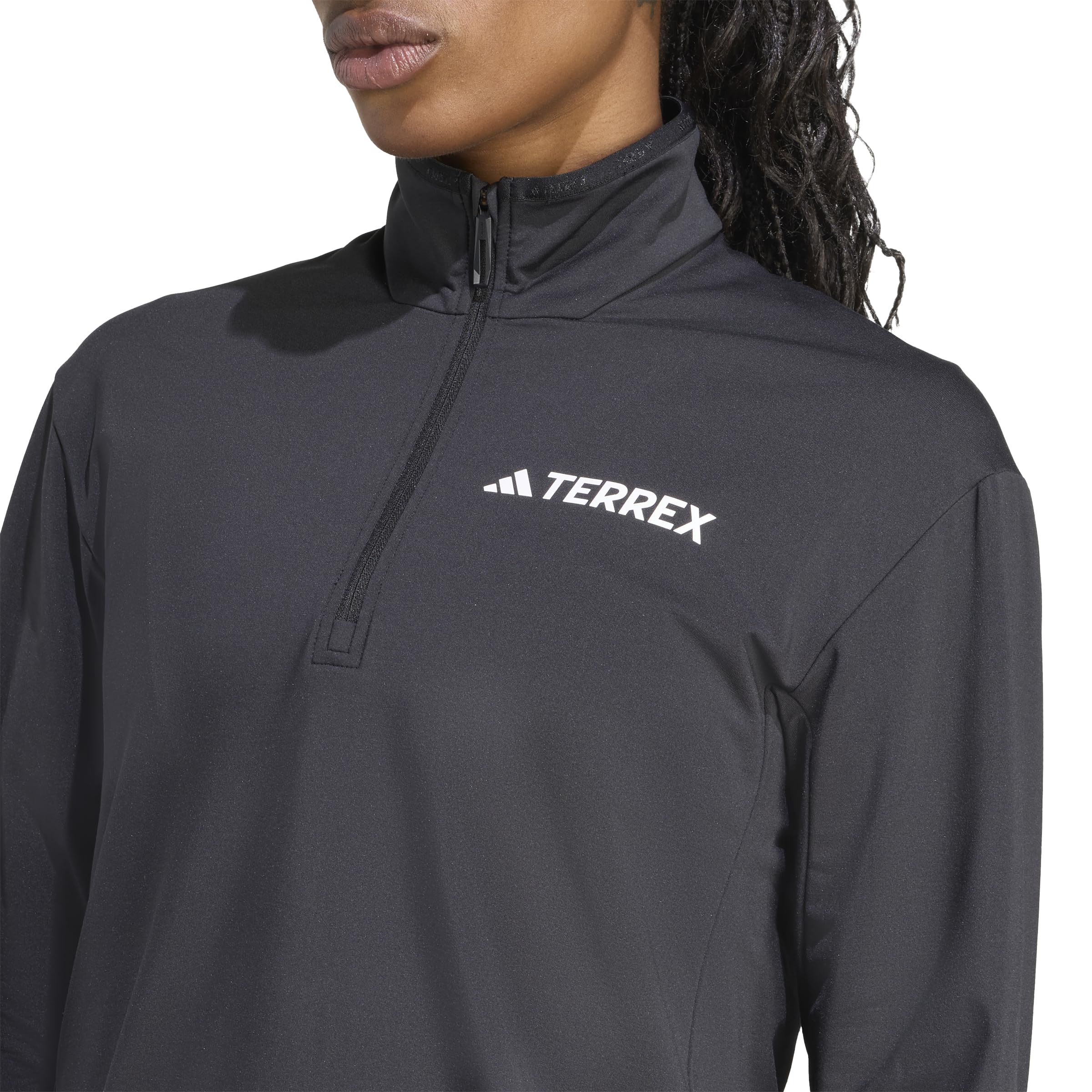 adidas Mujer Terrex Multi CLIMAWARM Half Zip Tech Fleece Jacket