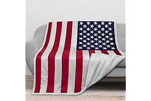 PAVILIA US Flag Patriotic Blanket - A Star-Spangled Symbol of Comfort and Pride