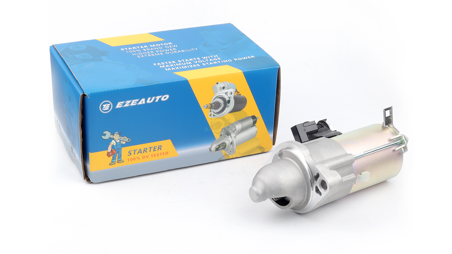 Image of Ezexpreze 10914N Starter for 2013-2017 Honda Accord 2.4,2015-2016 CR-V CRV 2.4, 2016-2019 2.0 Civic 13 14 15 16 17 18 19 Engine Automatic Transmission 31200-5A2-A51 SM-74009 SM740-09 191-711 S-80548