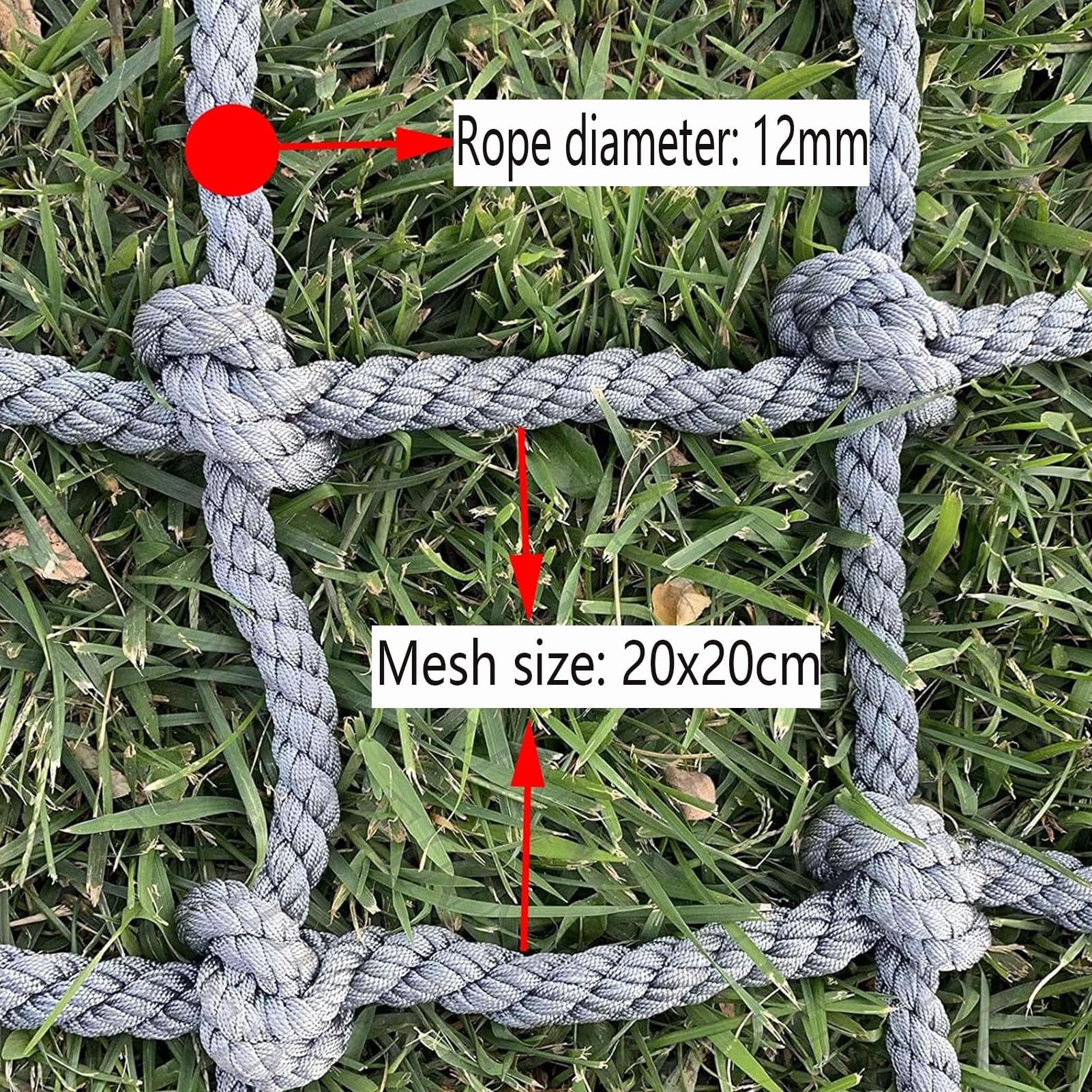 200x250cm,Kletternetz Für Kinder, Kletterseilleiter, Robustes Und Langlebiges Polyamid-Sicherheitsnetz Für Den Außenbereich, Spielbereich, Haustier- Und Pflanzenstütze