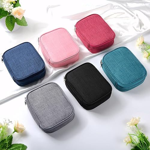 Miniatura 8 de Pastillero semanal 3 veces al día, pastillero de viaje portátil con recipientes separados para pastillas y bolsa de cuero, pastillero diario de gran