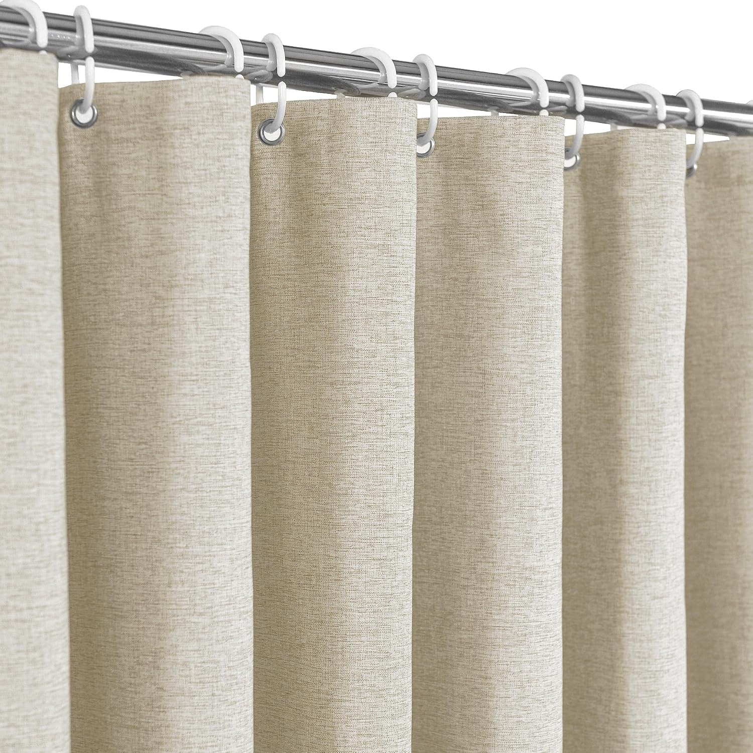 eachope Long Linen Textured Shower Curtain,W72xH78 Heavy