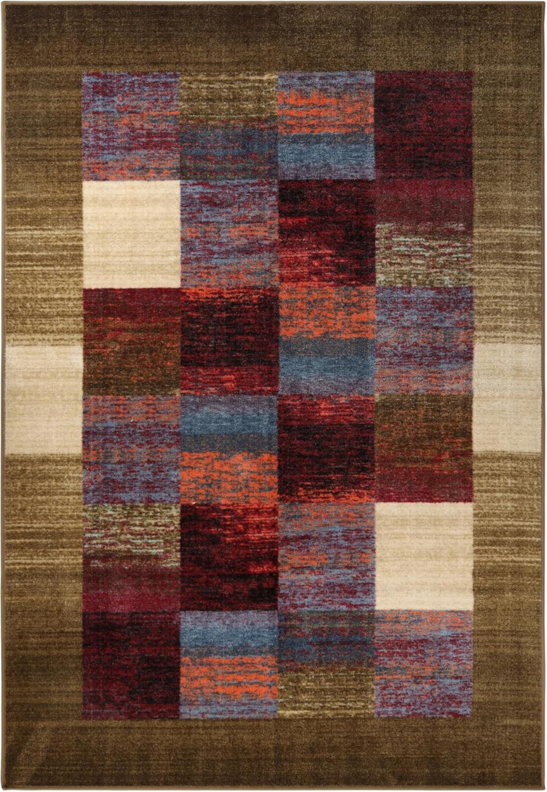 Tapis antidérapant Lockwood vert sauge pour grand salon