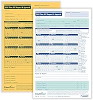 Vista 2 de ComplyRight Solicitud pequeña de 2 partes para tiempo libre 5-1/2 "x 8-1/2" Formularios de asistencia Paquete de 50
