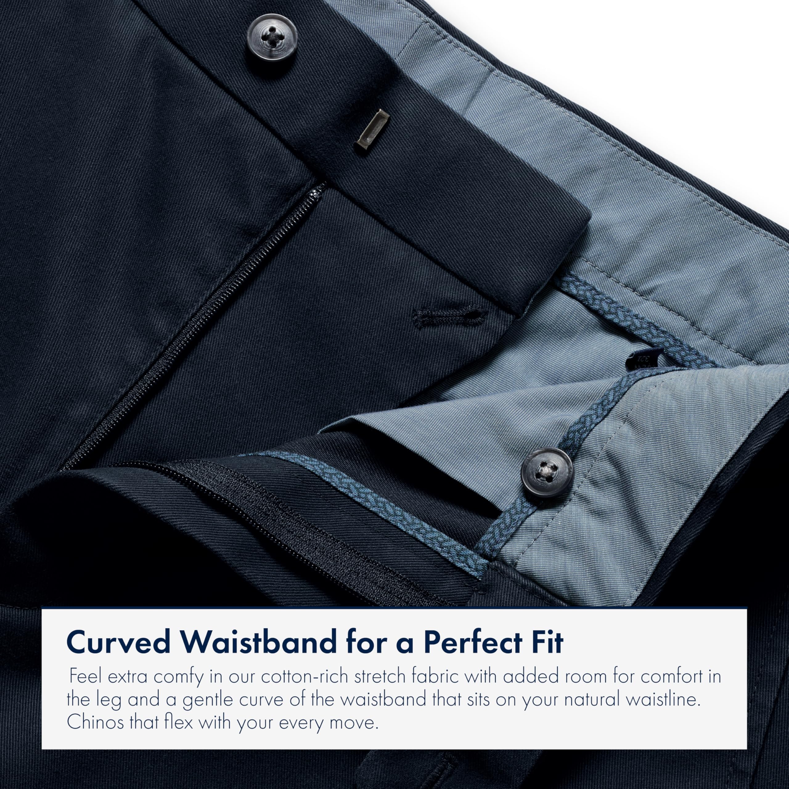 Charles Tyrwhitt Men's Chino Trousers - Ultimate Non-Iron Stretch Chinos for Men - Slim Fit - Smart Casual Cotton Chinos for Work, Travel & Everyday Wear
