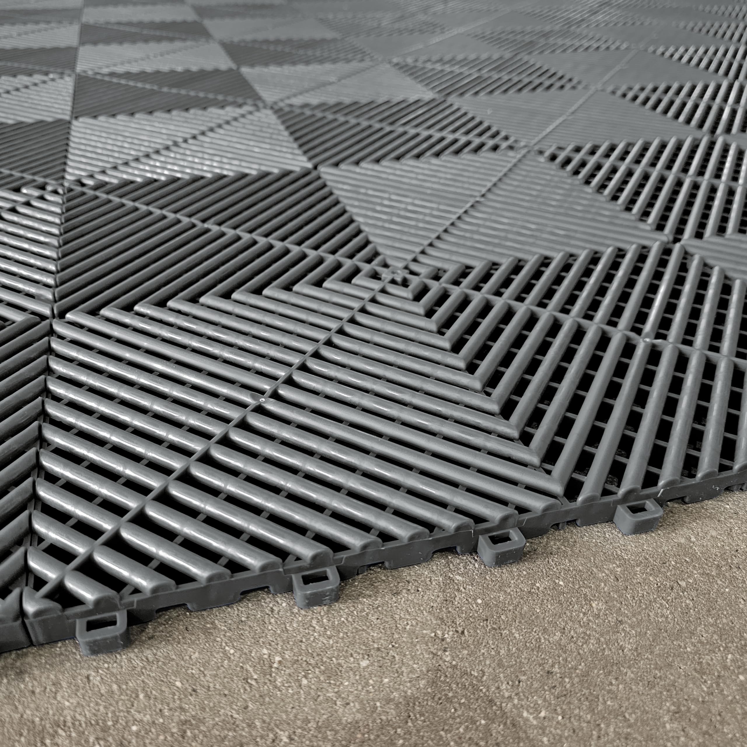 Performance Bodenfliesen Garagenboden Floor 2,8mx5,6m Grau Blau Set3