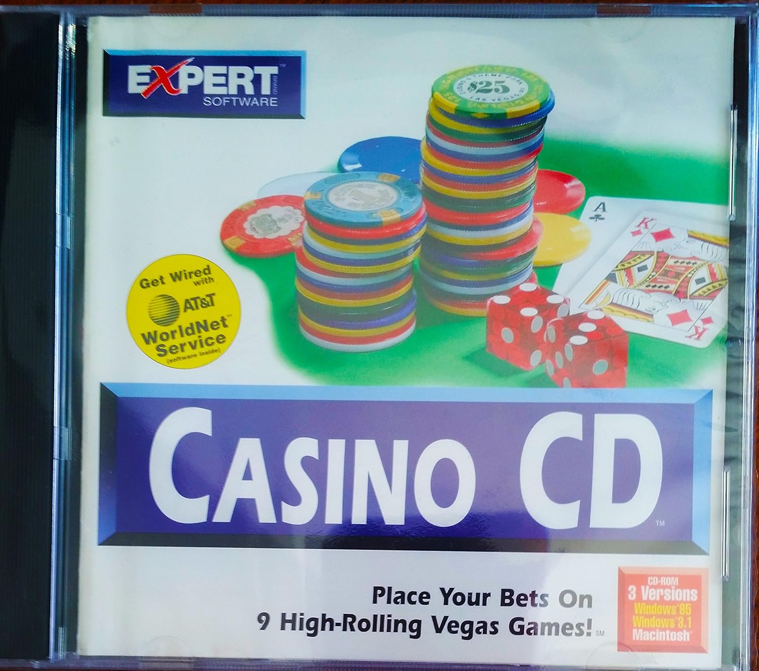 カジノCD-ROM。 未開封品 PCゲーム お父さんのためのカジノ