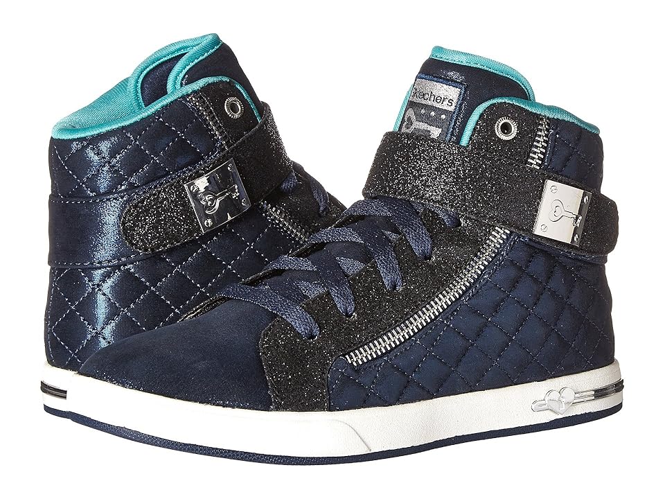 

SKECHERS KIDS Shoutouts 84308L (Little Kid/Big Kid) (Navy) Girl's Shoes