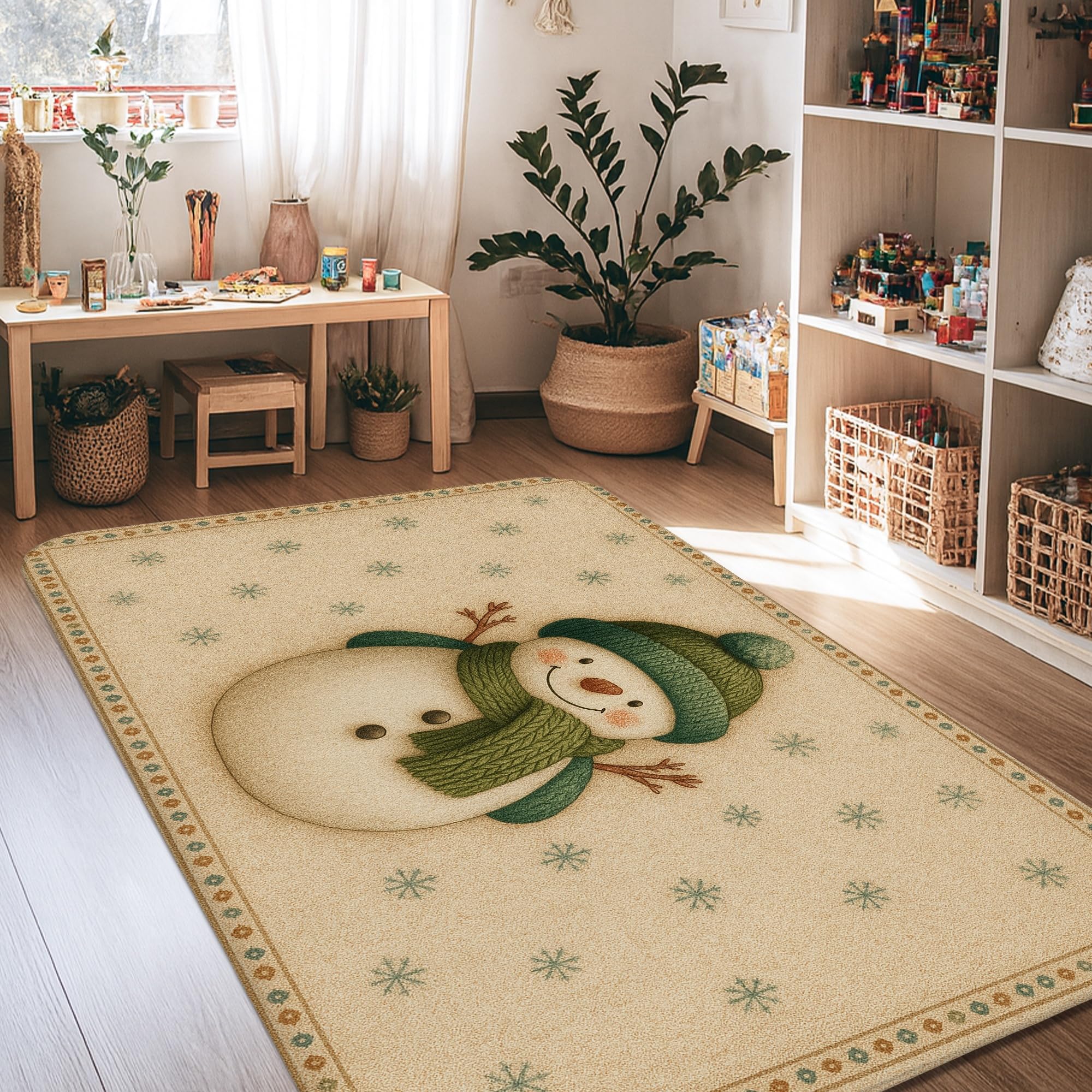 Tapis de sol en mousse anti-poussière à poils courts pour chambre et salon
