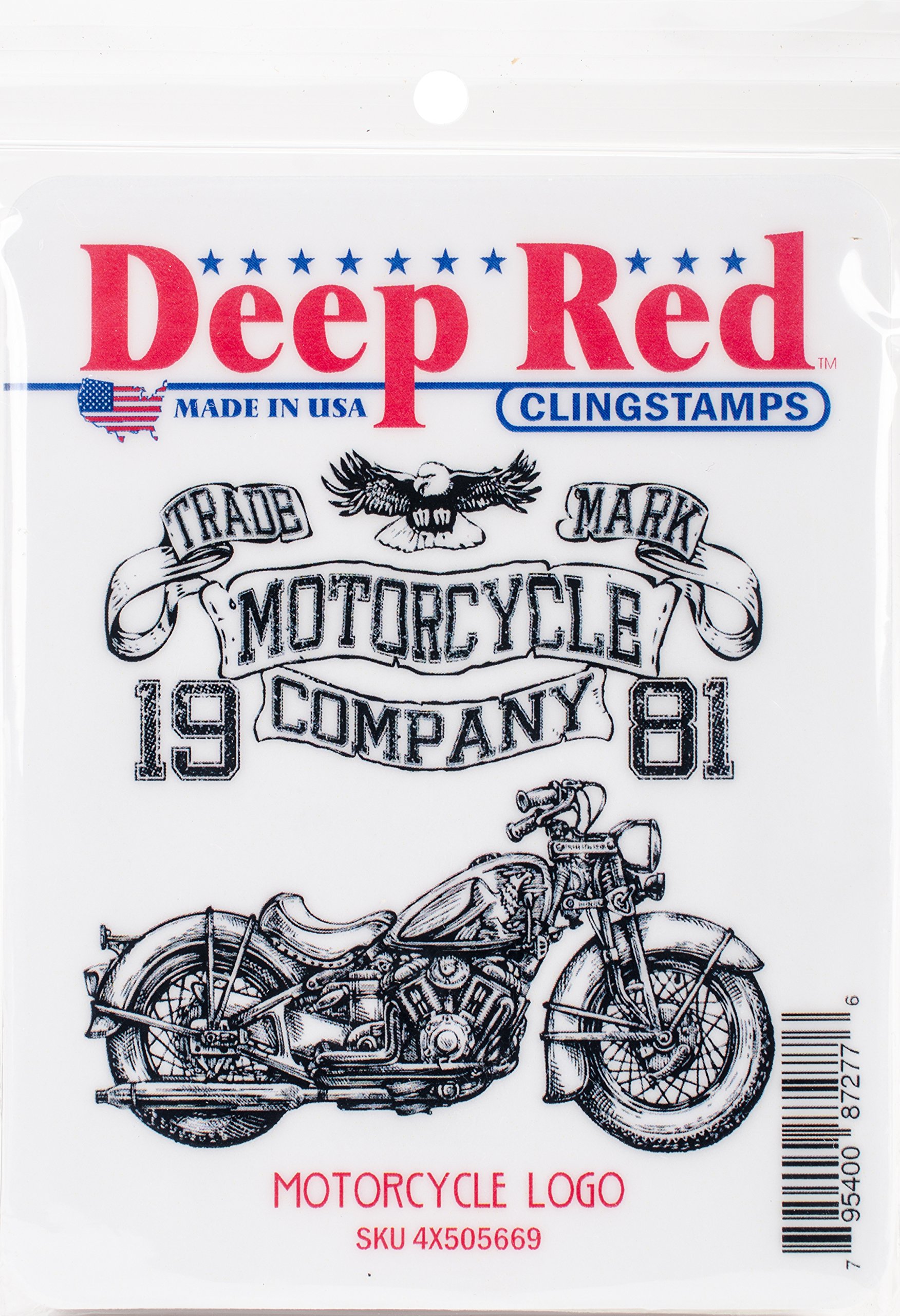 Tampon étirable Deep Red Stamps pour motifs nets sans bavure sur papier