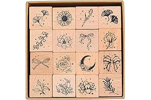 Premium Botanical Stamp Set for Adult Crafters