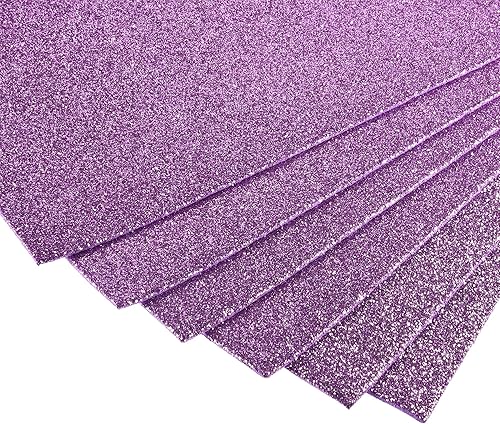 Miniatura 5 de uxcell Hojas de espuma EVA con purpurina púrpura oscuro, 11 x 8 pulgadas, 0.079 in de grosor para manualidades, proyectos de bricolaje, 24 unidades