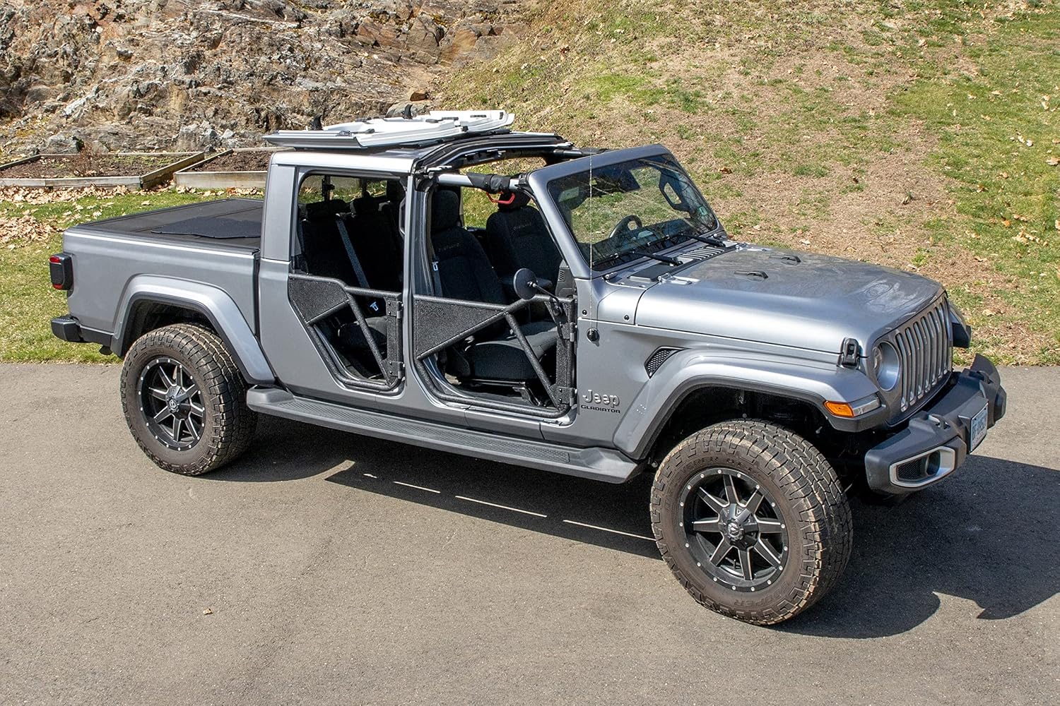 EZ FlipTop JT 4 Dr 2020 & up Jeep Glatiator Hardtop Freedom Top Panels Instant Convertible Every Day in Seconds! Secure, Quiet, Factory-Style Upgrade, Max Speed 100, No Drilling