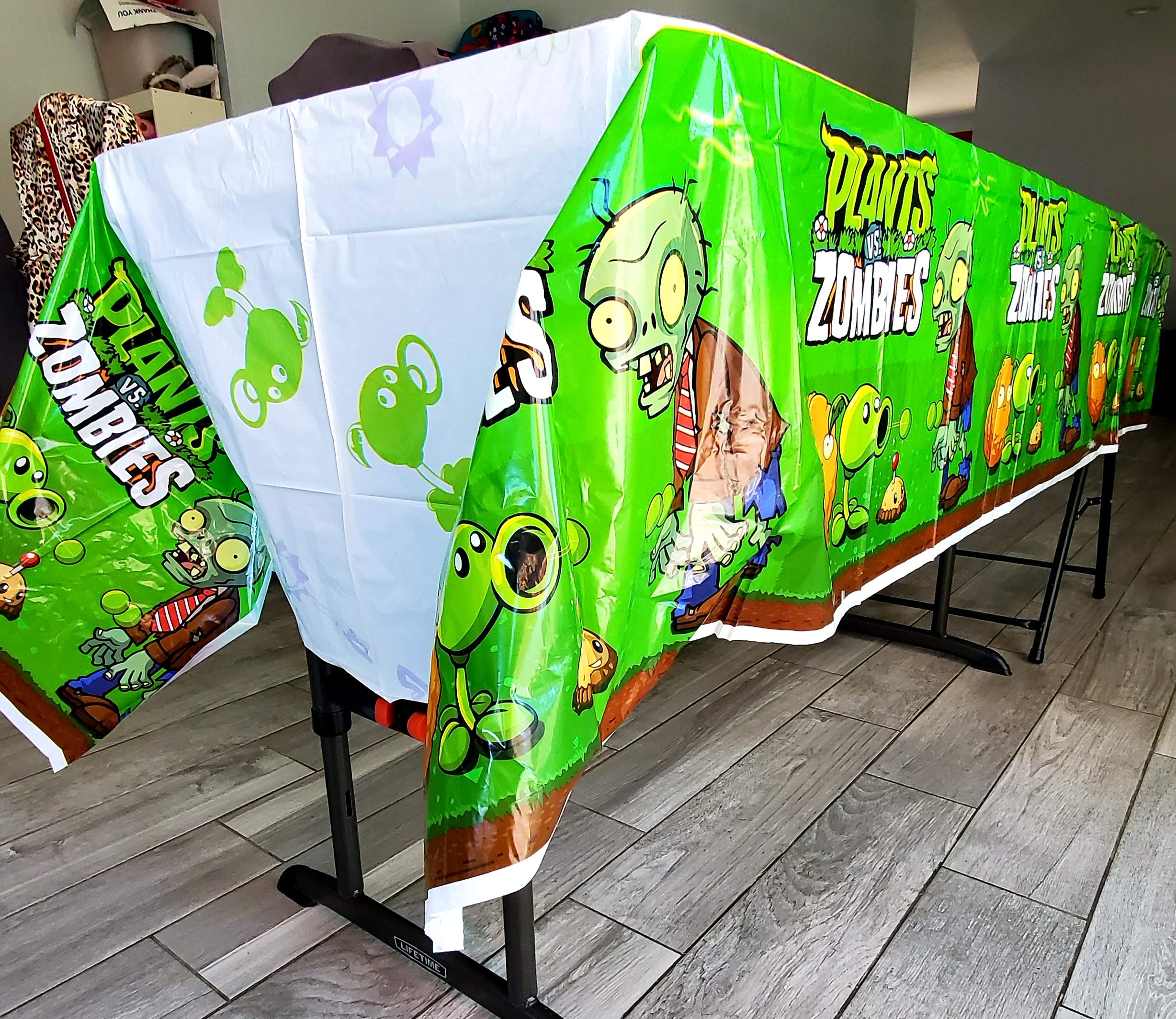 🥳 COMBO E 2X 7X4FT TABLE COVER PLANTS VS ZOMBIES DECORATION THEME BIRTHDAY