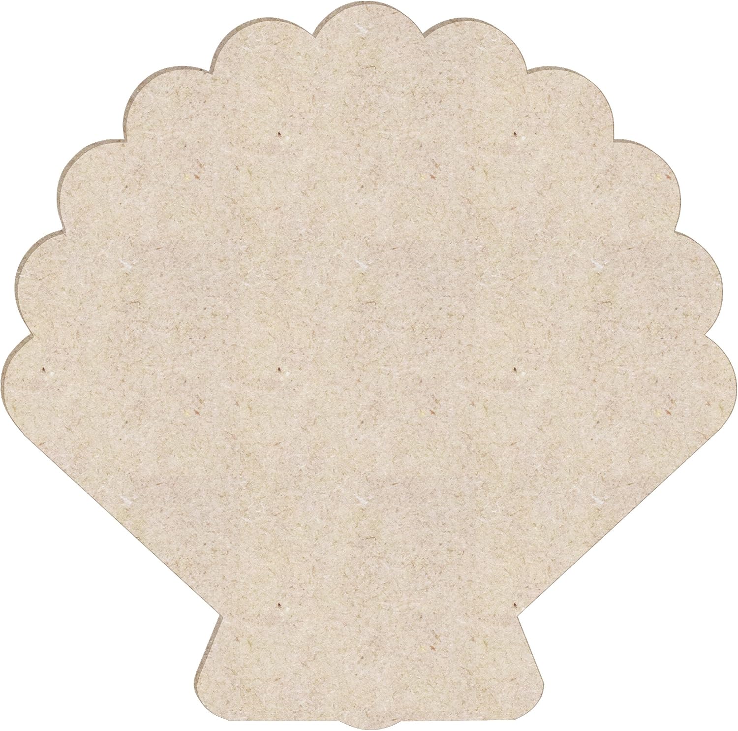 12" Sea Shell Unfinished Wood Cutout Shape