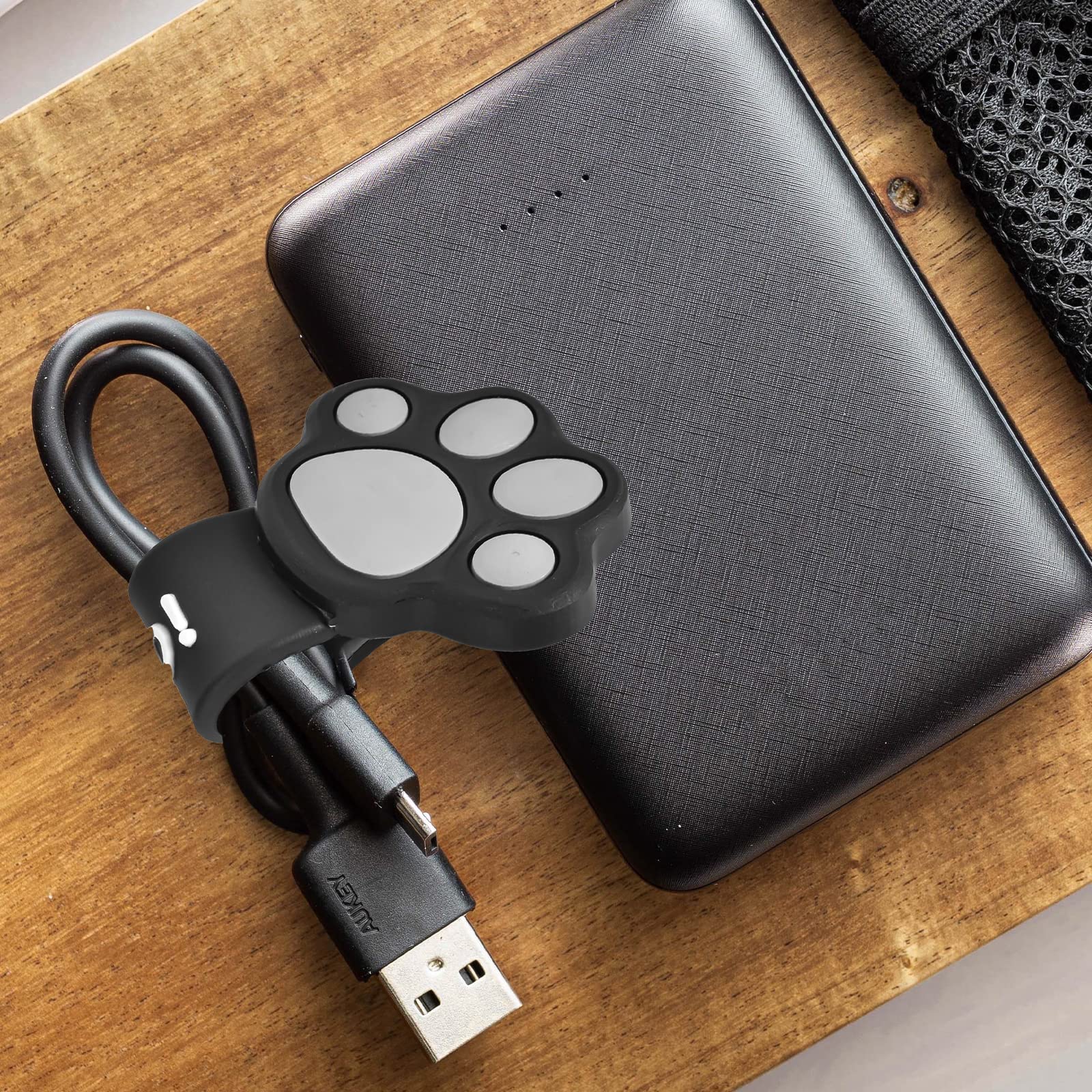 8 PCS Attaches De Câble Universel Réutilisable En Silicone