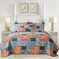 Vista 18 de BEDIFANY Edredón de algodón tamaño Queen, colcha ligera tamaño Queen, color verde azulado, colchas acolchadas, juegos de ropa de cama