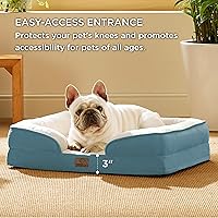 Vista 301 de Bedsure - Cama ortopédica extragrande para perros, sofá cama lavable para perros extragrandes, espuma de soporte con funda extraíble y lavable, negro