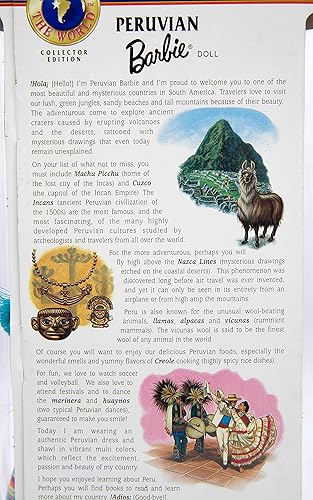 Miniatura 5 de Peruvian Barbie - Colección Muñecas del Mundo - Edición Coleccionista