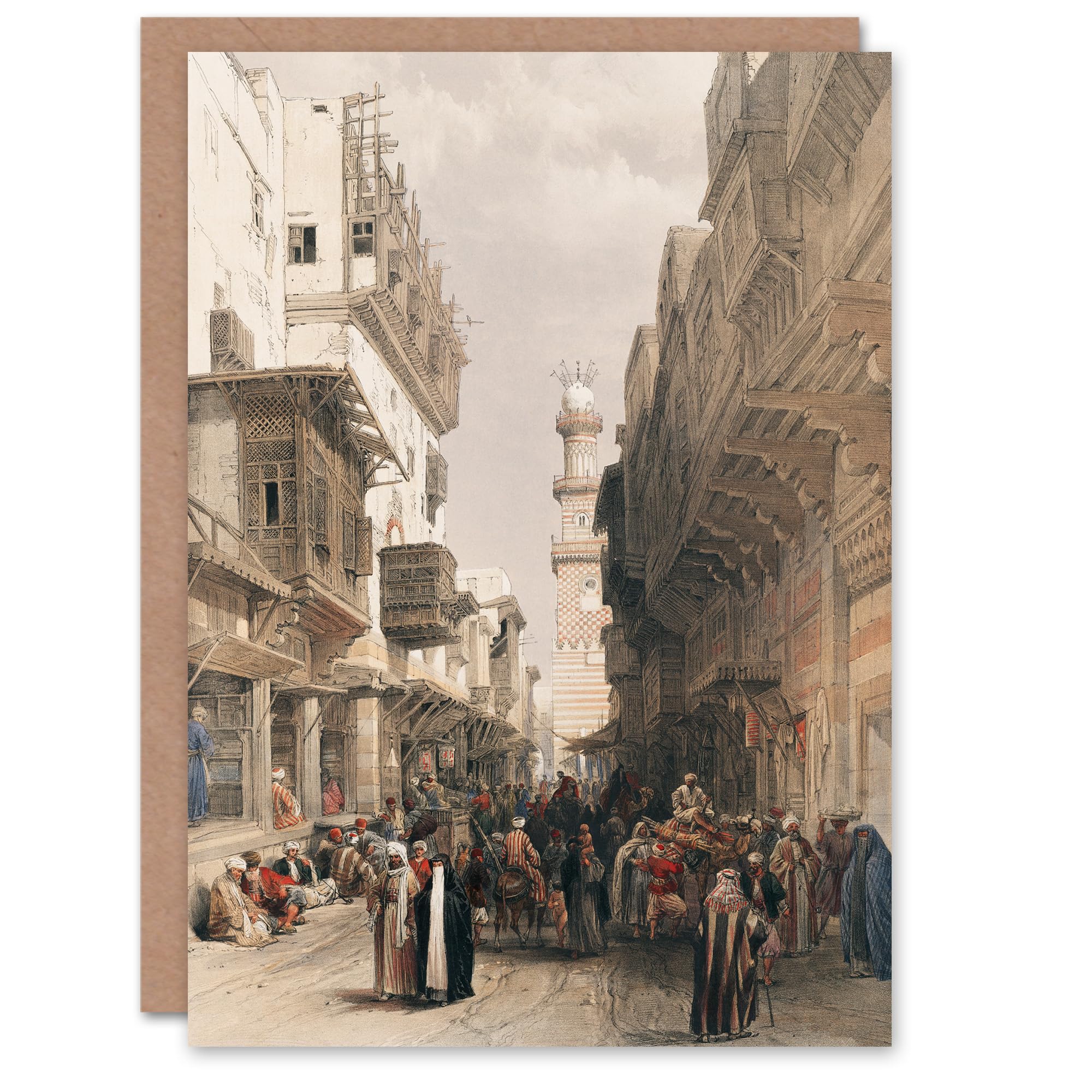 Artery8 David Roberts Art Card Mosque El Mooristan Cairo