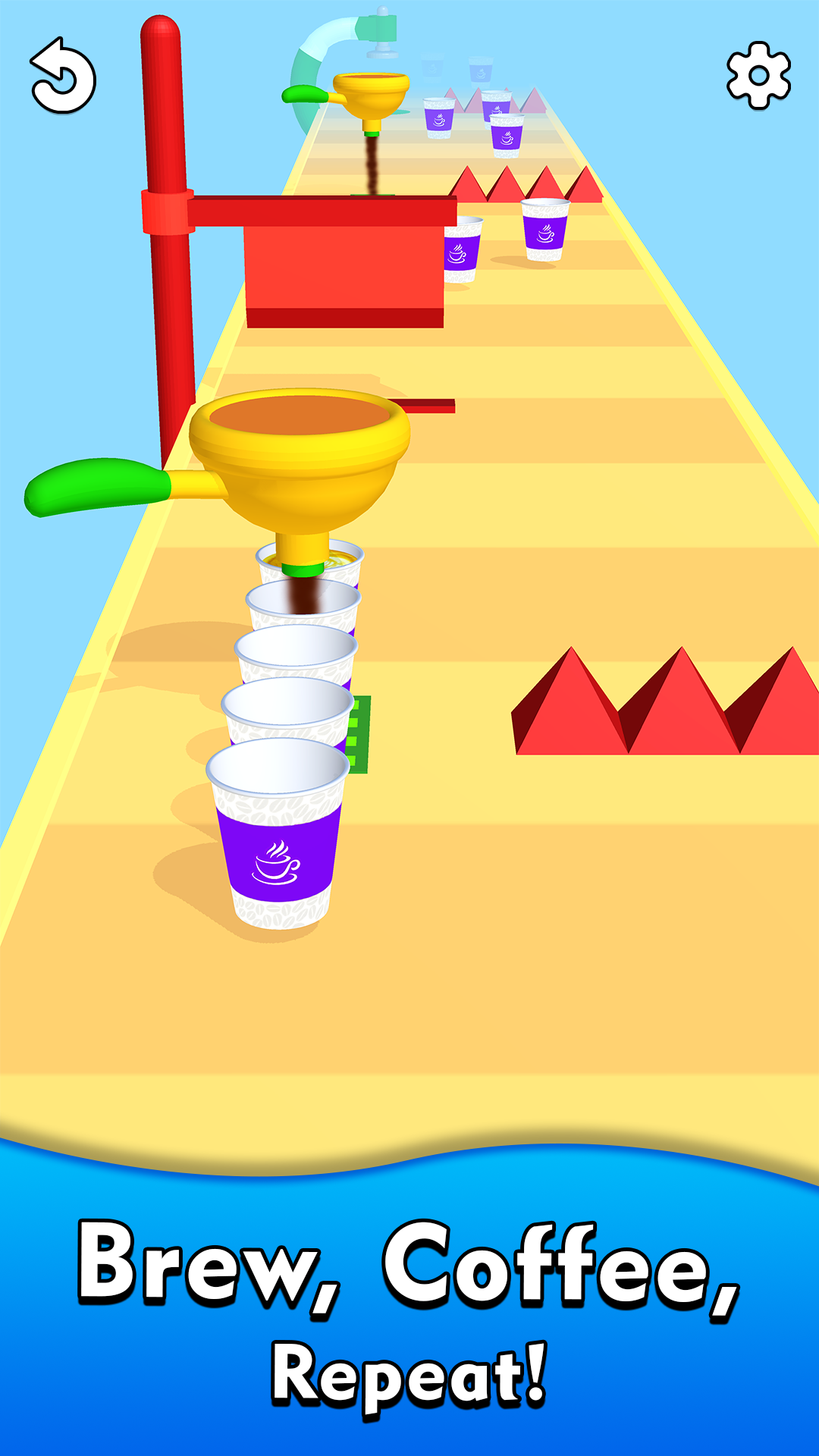 Coffee Sticky Stack! Coffee Stacking Game Stack of Cups Challenge Idle ...