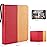 WOT I Trading Card Binder, 900 Pockets Collection Card Binder Sleeves with Polyester Fabric Cover&Zipper, Double Sided Pockets Card Holder Carry Card Case for Standard Size Cards -Red+Yellow