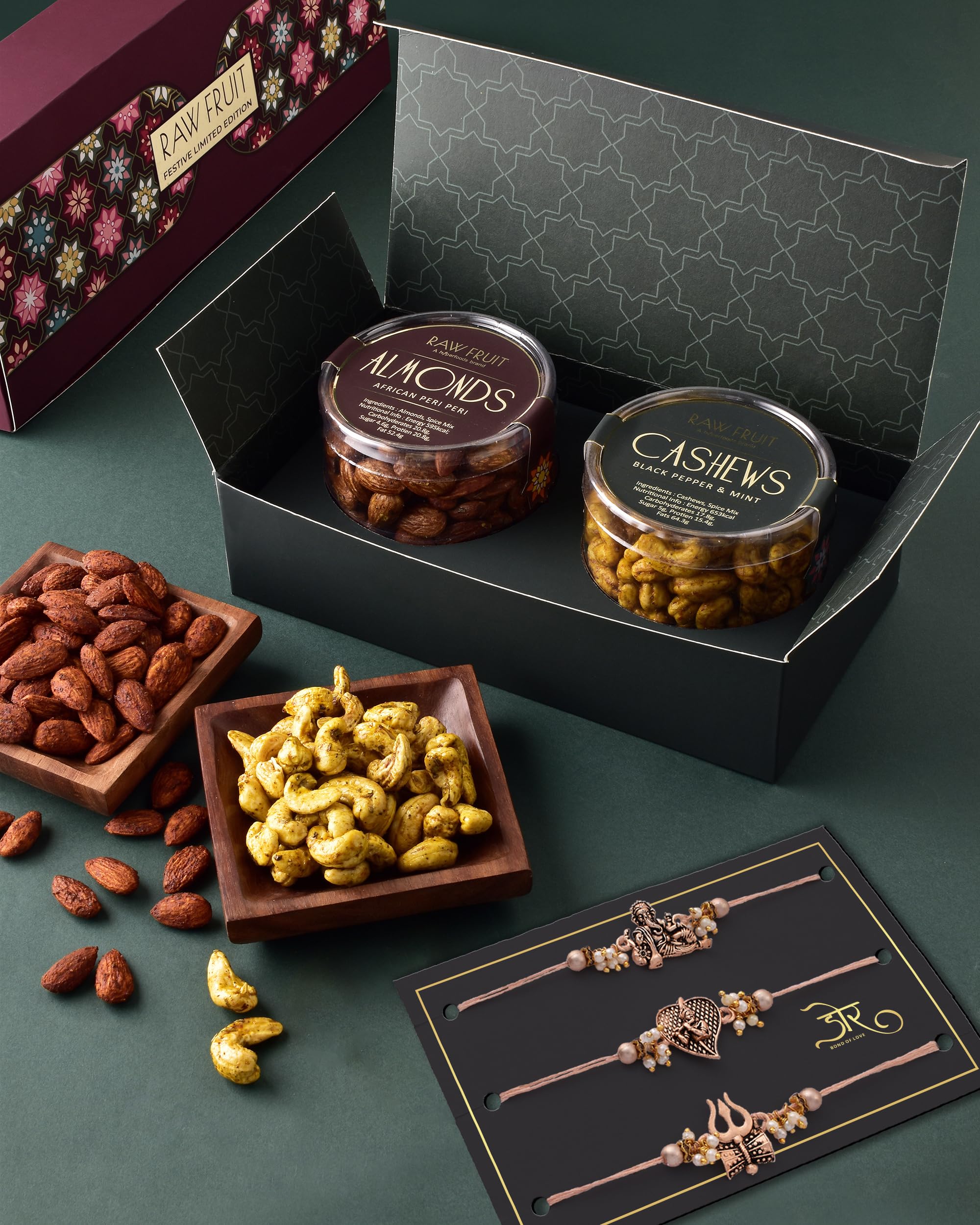 HYPERFOODS Rakhi For Brother Combo Rakhi Set Of 3 Dry Fruits Combo Pack Rakhi With Dry Fruits Rakhi Gift Hamper Small Pet Jar Pack Of 2 Dry Fruits Roasted Cashew Almond Rakhi Set Of 3, 125 Gram (B0CDLN6TWQ) Amazon Price History, Amazon Price Tracker