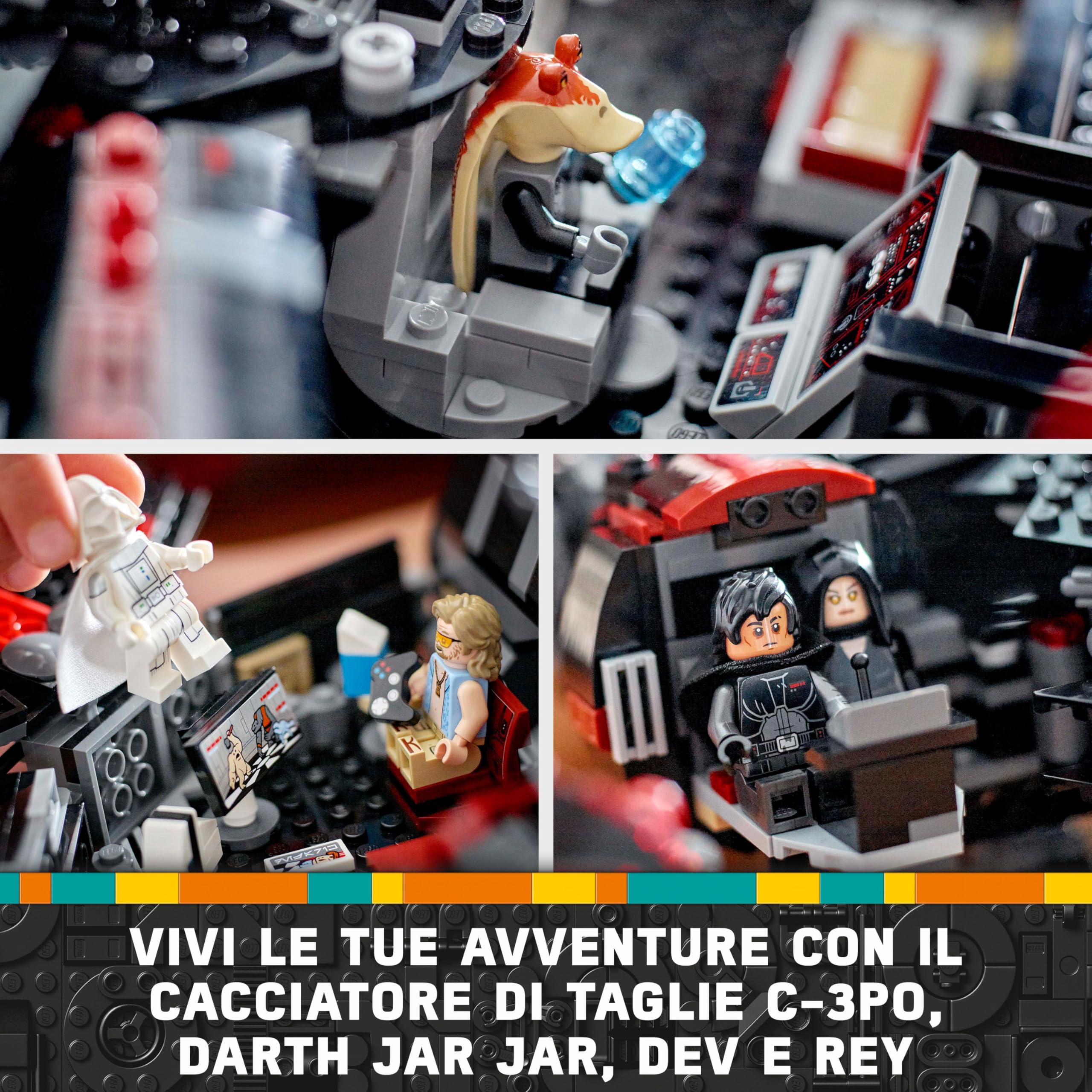 LEGO Star Wars 75389 Dark Falcon - Astronave Giocattolo da Costruire - Set per il Gioco e per l'Esposizione con Shooter, Cannoni e 6 Minifigure Incluso C-3PO - Regalo per Bambini e Fan da 10 Anni