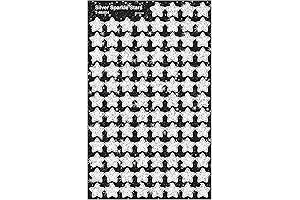 TREND enterprises, Inc. Silver Sparkle Stars superShapes Stickers-Sparkle, 400 ct