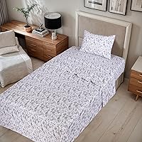 Vista 97 de RUVANTI Flannel Sheets Twin Size - 100% Cotton Double Brushed Twin Sheets Set, Deep Pockets 16 Inches, All Seasons Breathable & Extra Soft Bed Bali