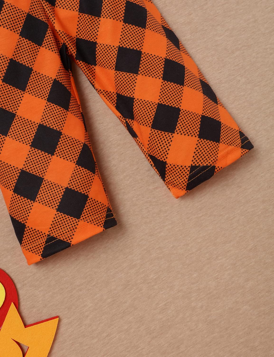 TUEMOS Thanksgiving Outfits Baby Girl My First Thanksgiving Romper+Polka Dot Pant+Headband Baby Girl Thanksgiving Clothes Set - Image 7