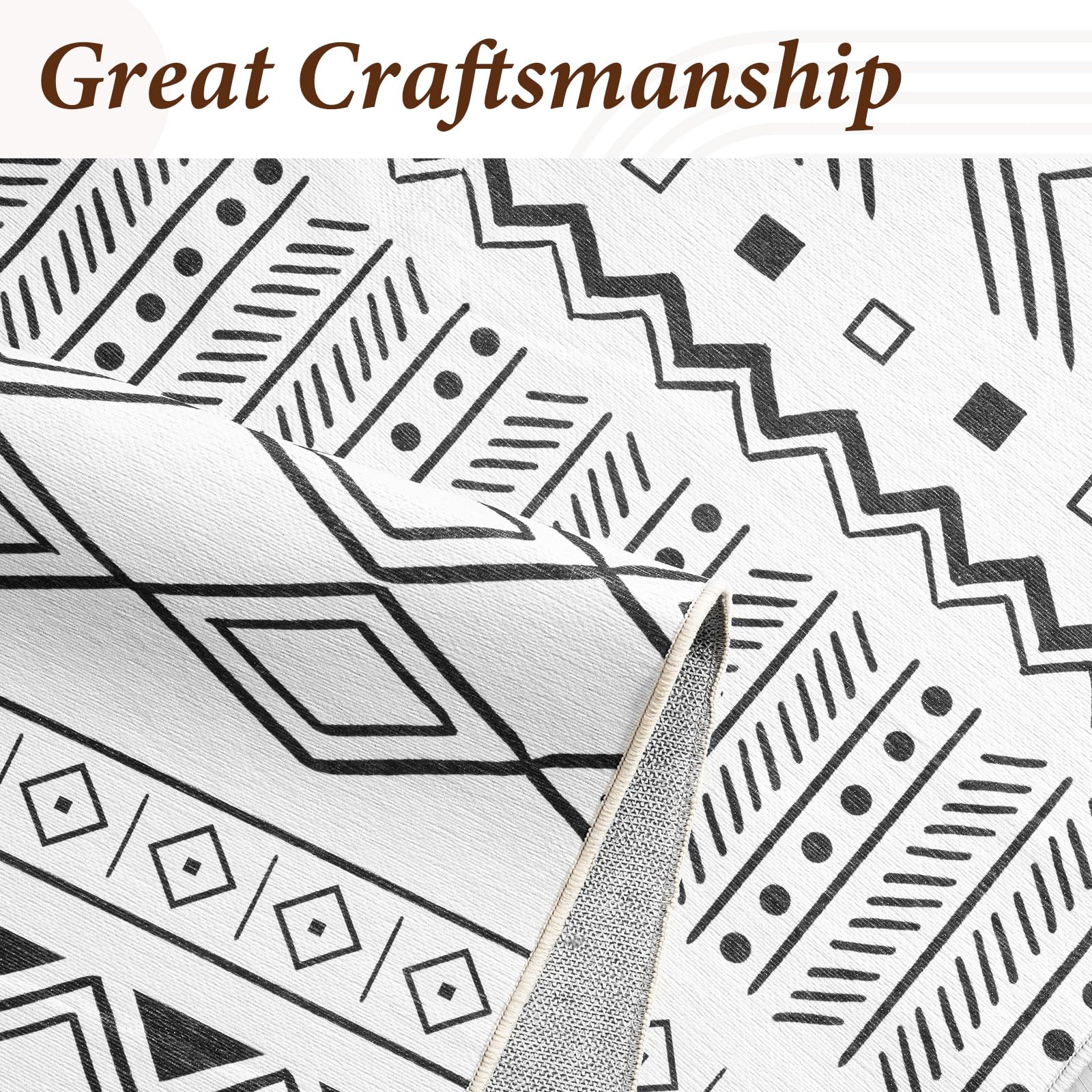 Vamcheer Tappeto Salotto Pelo Corto - Tappeti Moderni Camera da Letto Grandi Dimensioni,Tappeto Cucina Antiscivolo Lavabile,Tappeto esterno Palestra,Ufficio,Corridoio,160x230 Nero