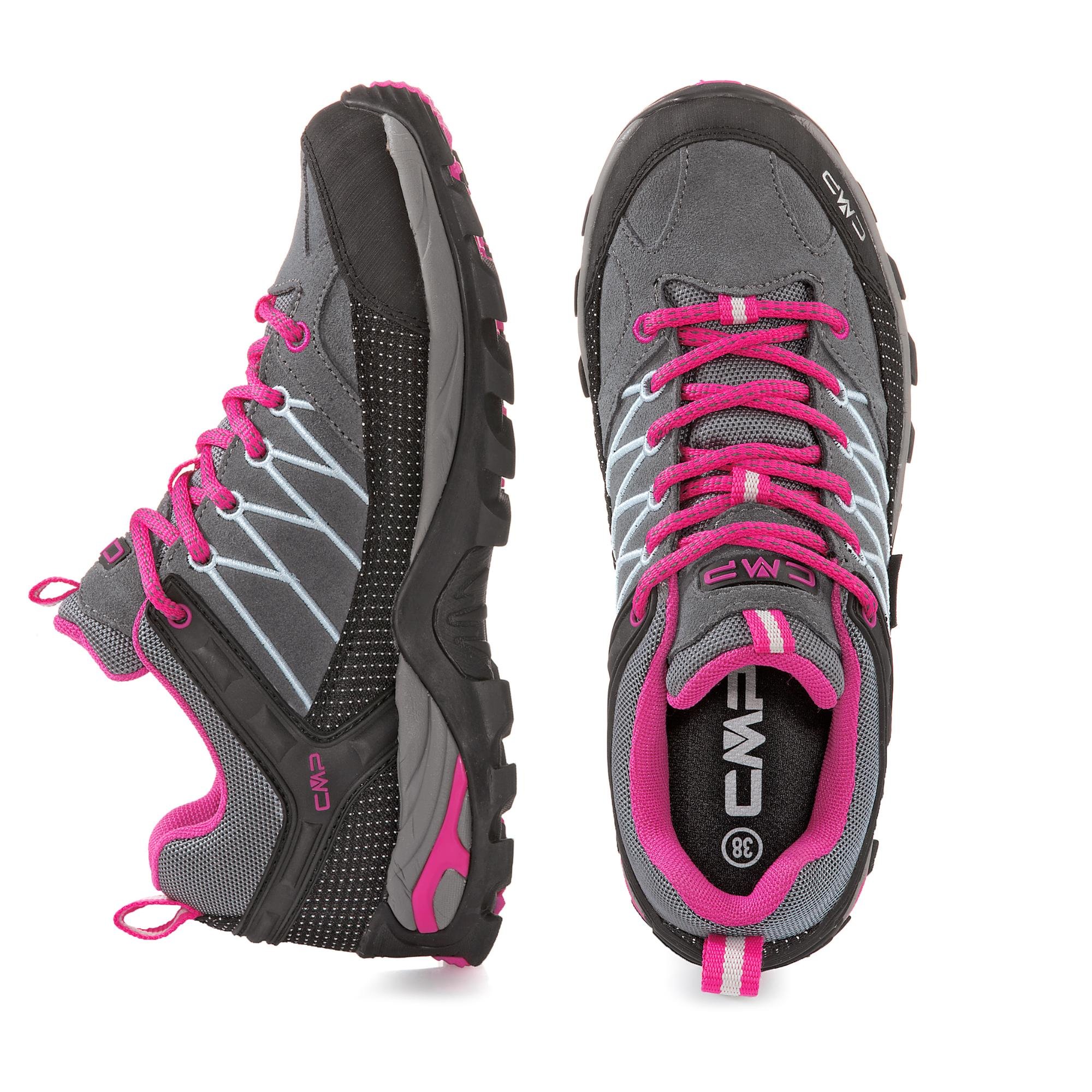 CMP Damen Rigel Low Wmn Schoenen Wp Trekking Wanderhalbschuhe, Grau Grey Fuxia Ice 103q, 39 EU