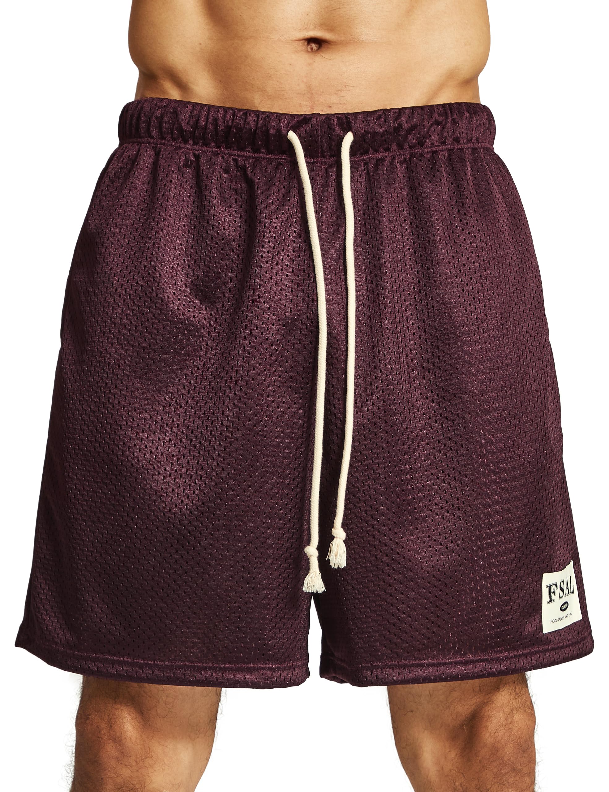 Ouber Mens Mesh Gym Shorts with Pockets Dry Fit Performance for Workouts Basketball Shorts
