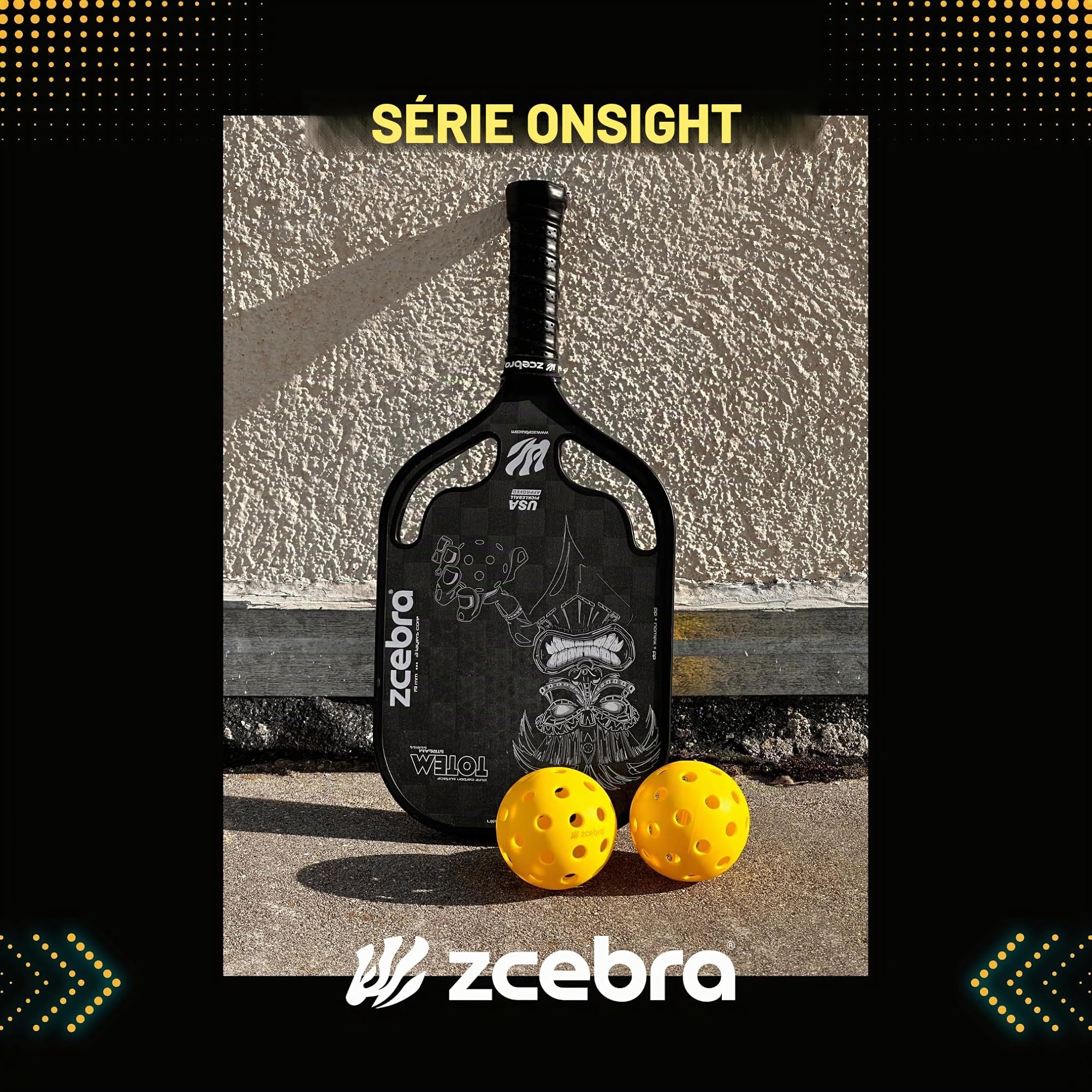 Pickleball Lot de 6 et 12 boules jaunes USAPA intérieures et extérieures douces et résistantes à haut rebond pour compétition en plein air Sac de transport
