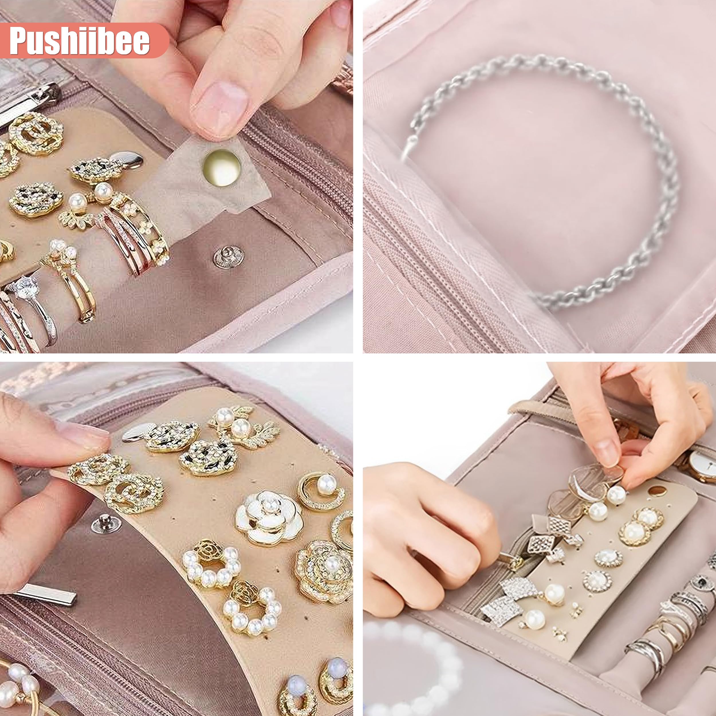 Bagsmart Sac de rangement pour bijoux de voyage - Accessoire de voyage Bagsmart Sac de rangement pour bijoux de voyage - Accessoire de voyage